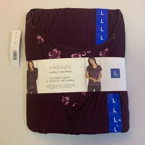 Carol Hochman Midnight Suoer Soft  3 piece Pajama - Large